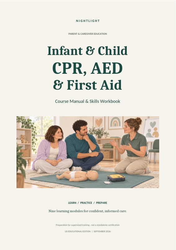 CPR, AED and First Aid workbook cover